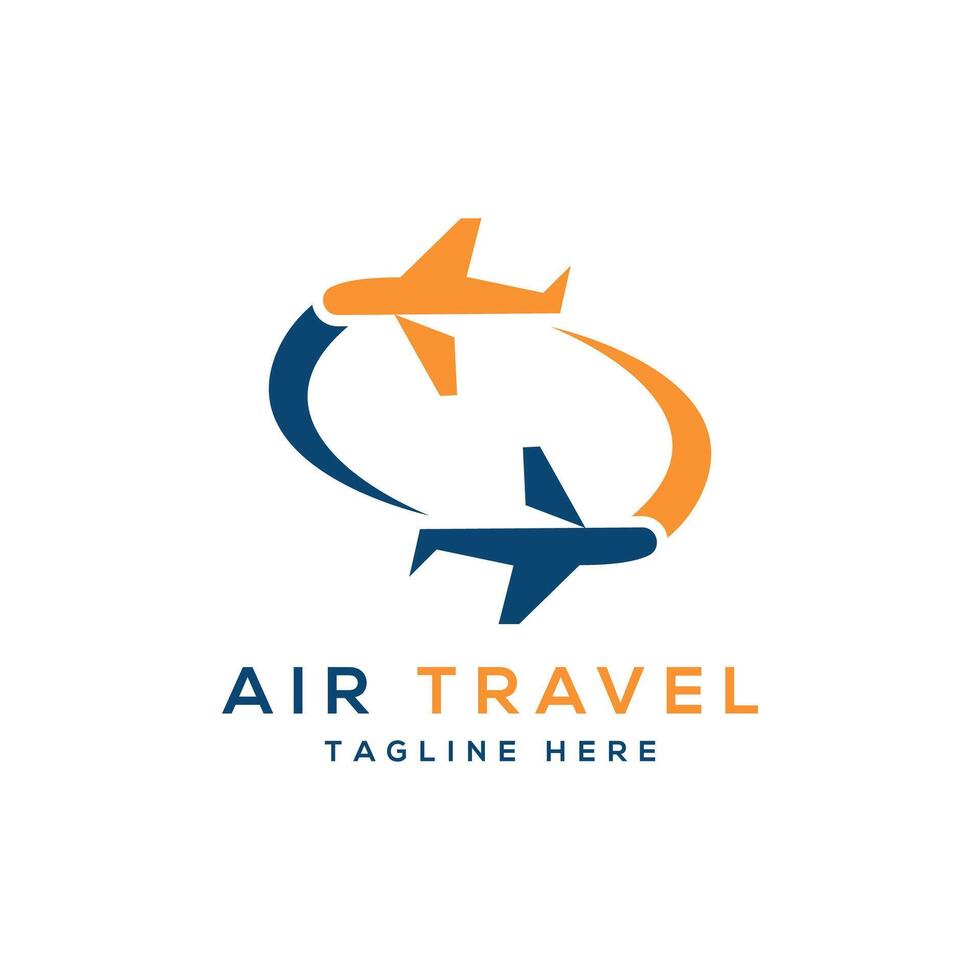 aire viaje logo diseño vector modelo aire avión aviación mosca