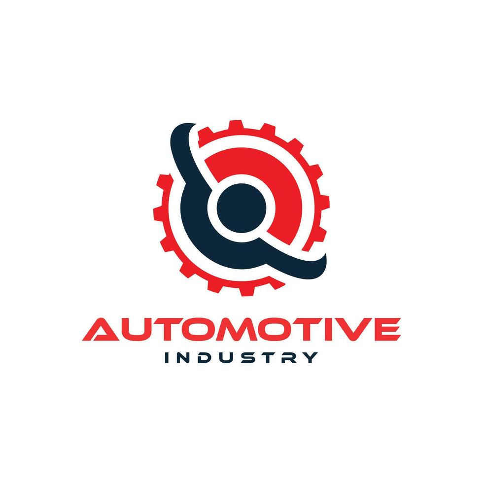 automotor industria logo diseño modelo creativo engranaje logo diseño concepto vector