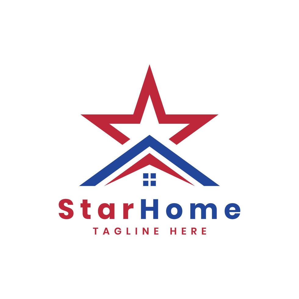 Star Home creative modern business Logo design vector template