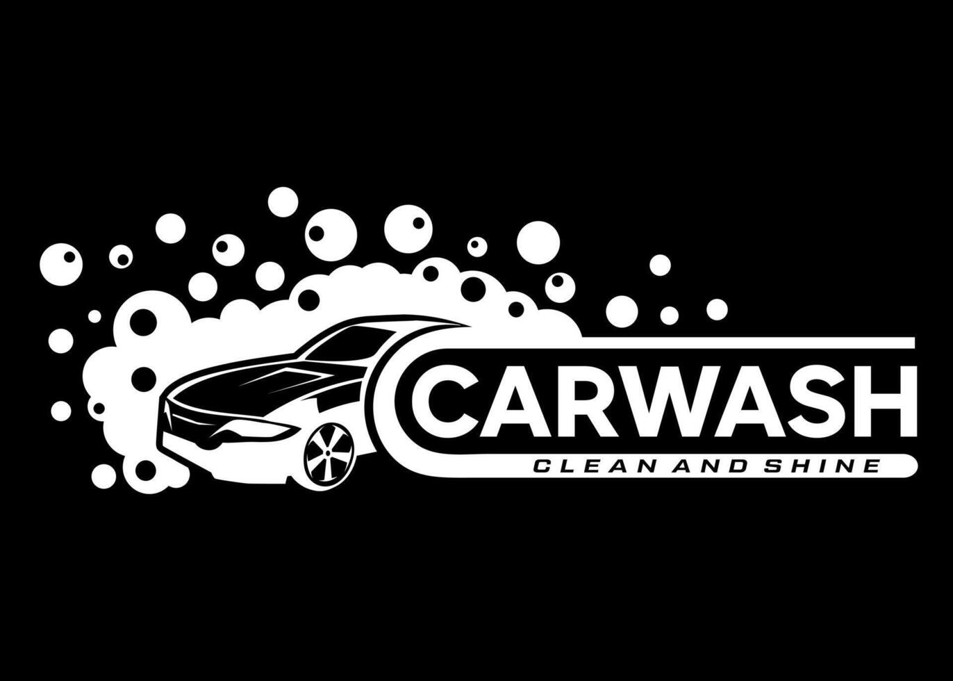 car wash idea vector logo design