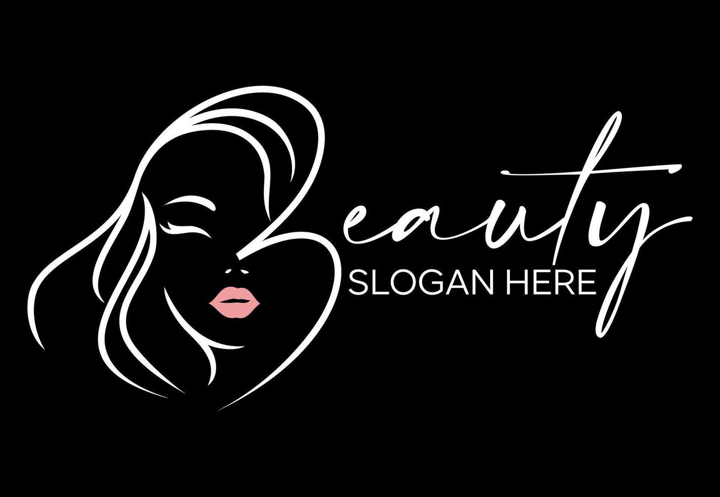 inicial si belleza logo diseño con estilo y creativo vector