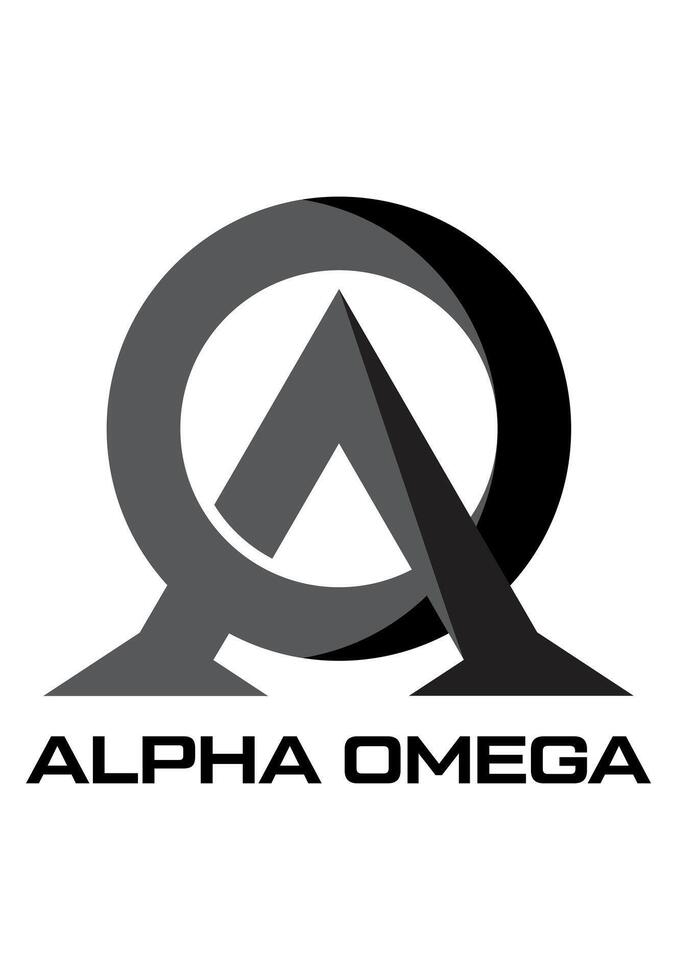 initial AO idea vector logo design