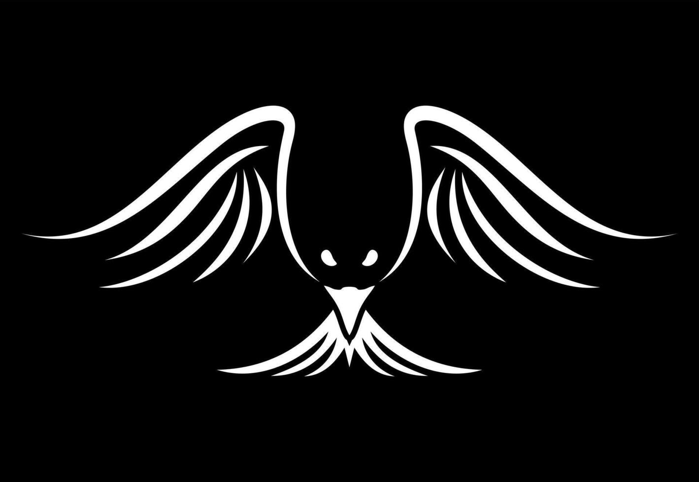 night bird idea vector logo design