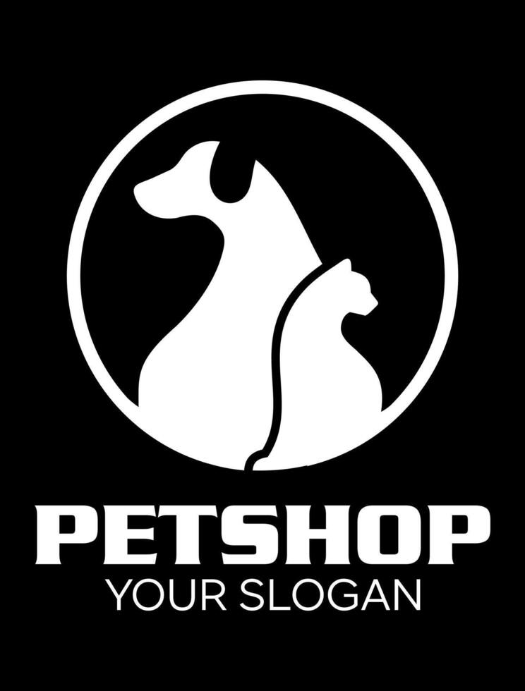 la tienda de animales idea vector logo diseño
