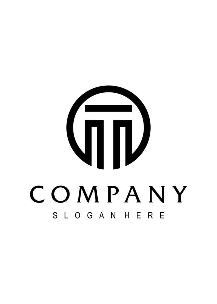 creative professional t luxury vector logo design