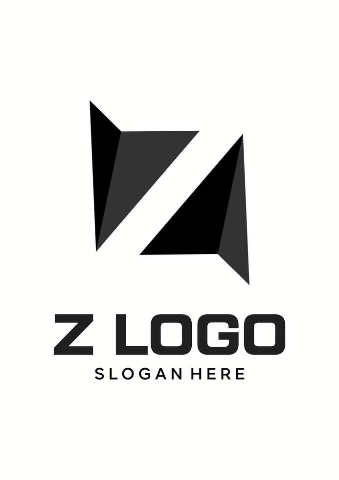 initial Z idea vector logo design