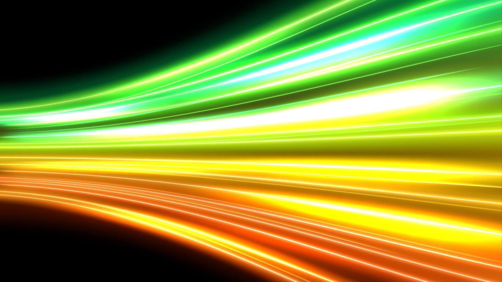 Green and Yellow Motion Blur Effect. Vector Illustration