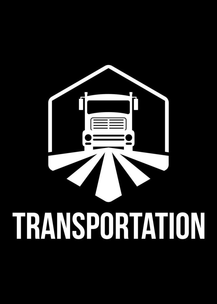 transporte idea vector logo diseño