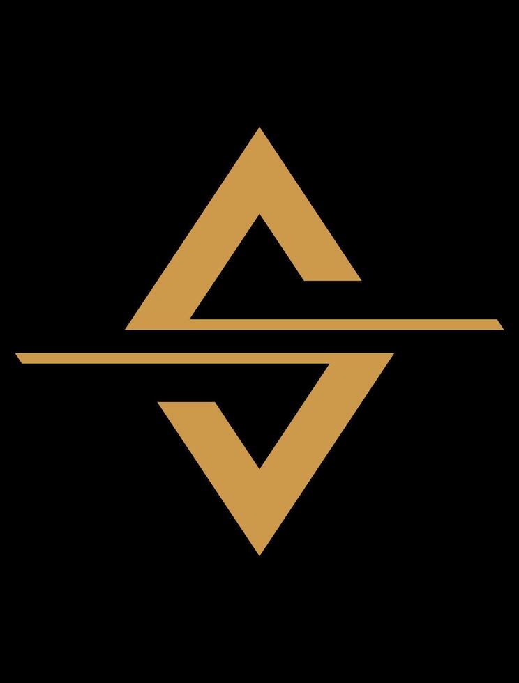 initial s idea vector logo design