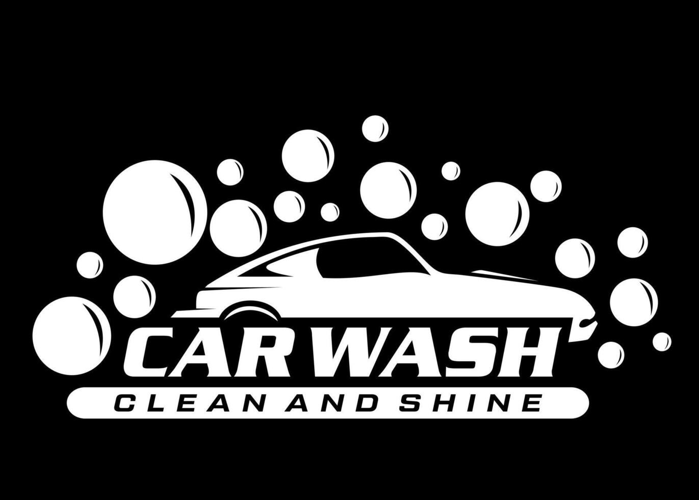 car wash idea vector logo design