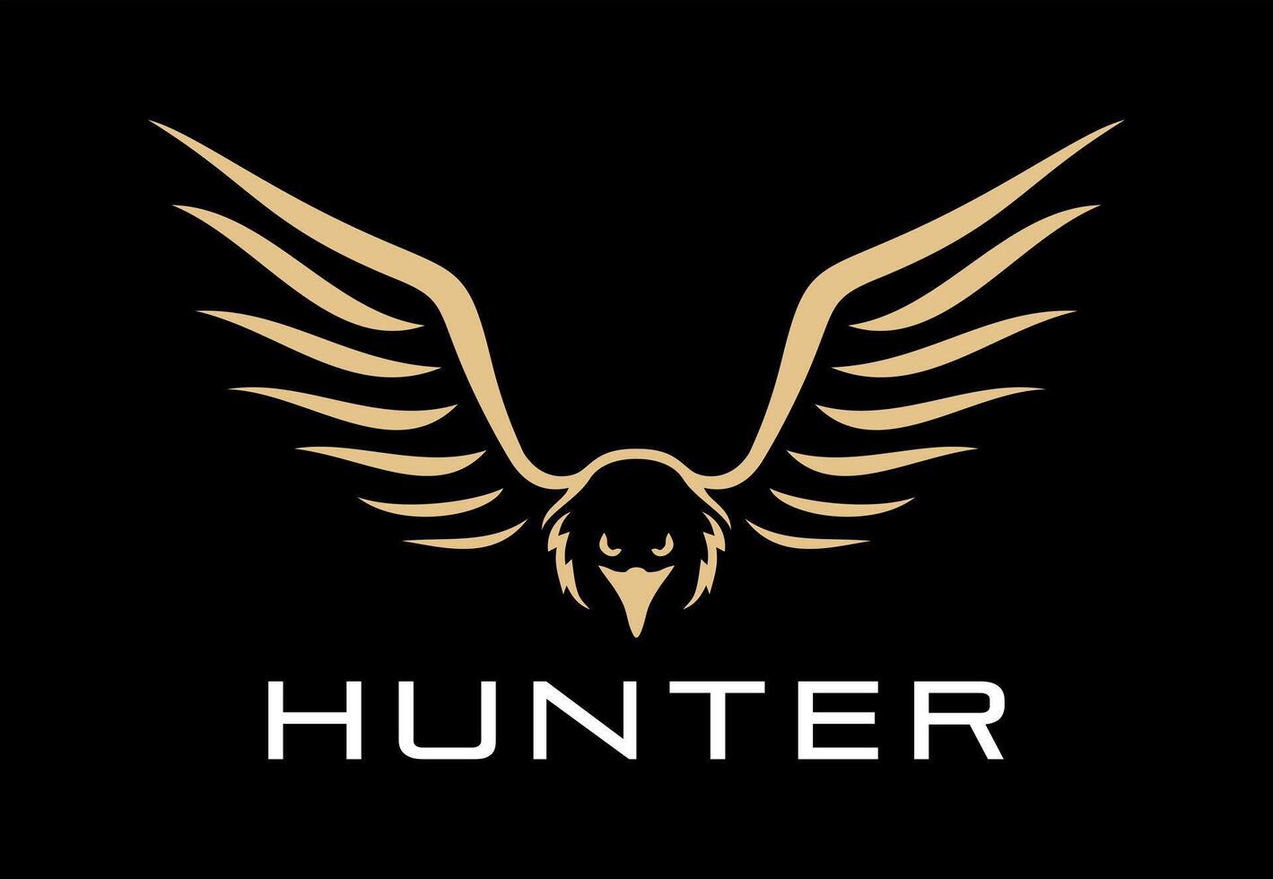 night bird idea vector logo design