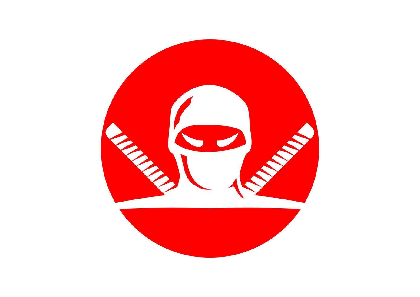 ninja idea vector logo design