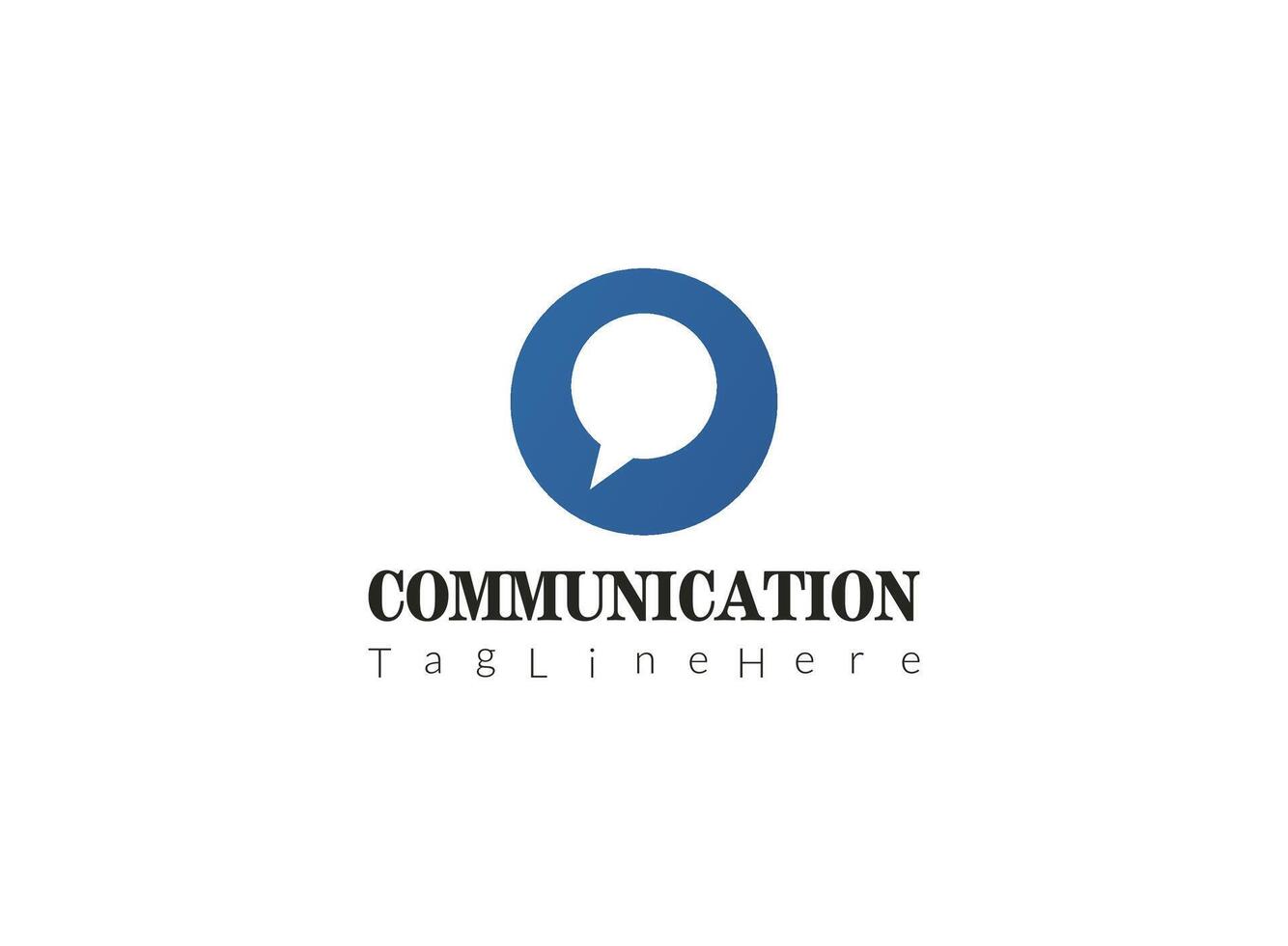 With clean lines and dynamic shapes, our logo represents the fluidity of effective communication. vector