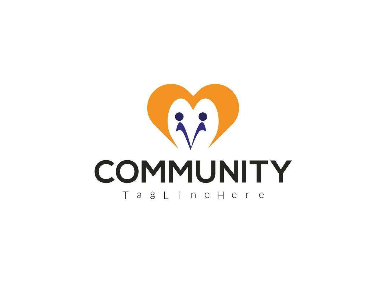 Unity or Team Work Logo Design Vector