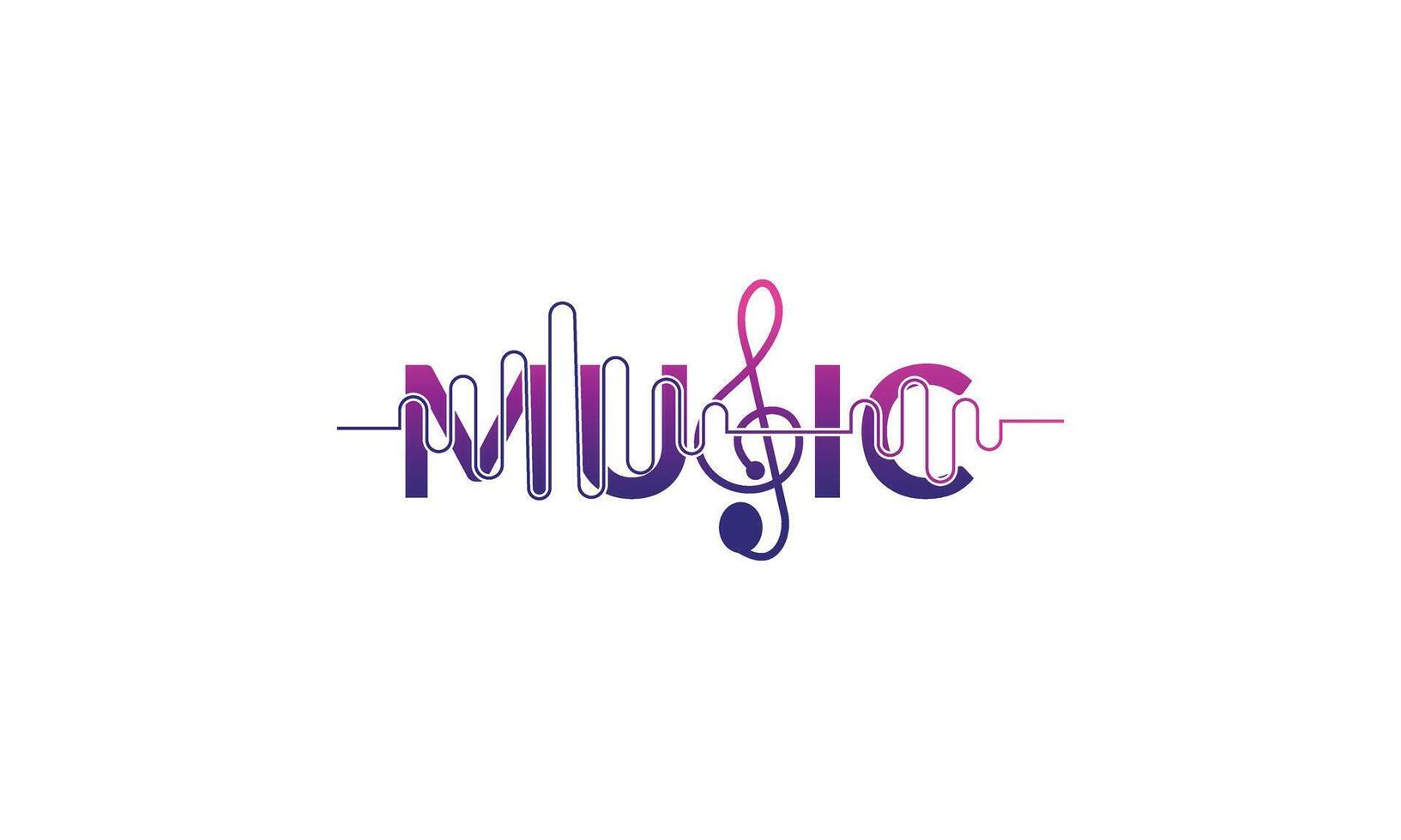 Music connecting the world logo logotype vector icon