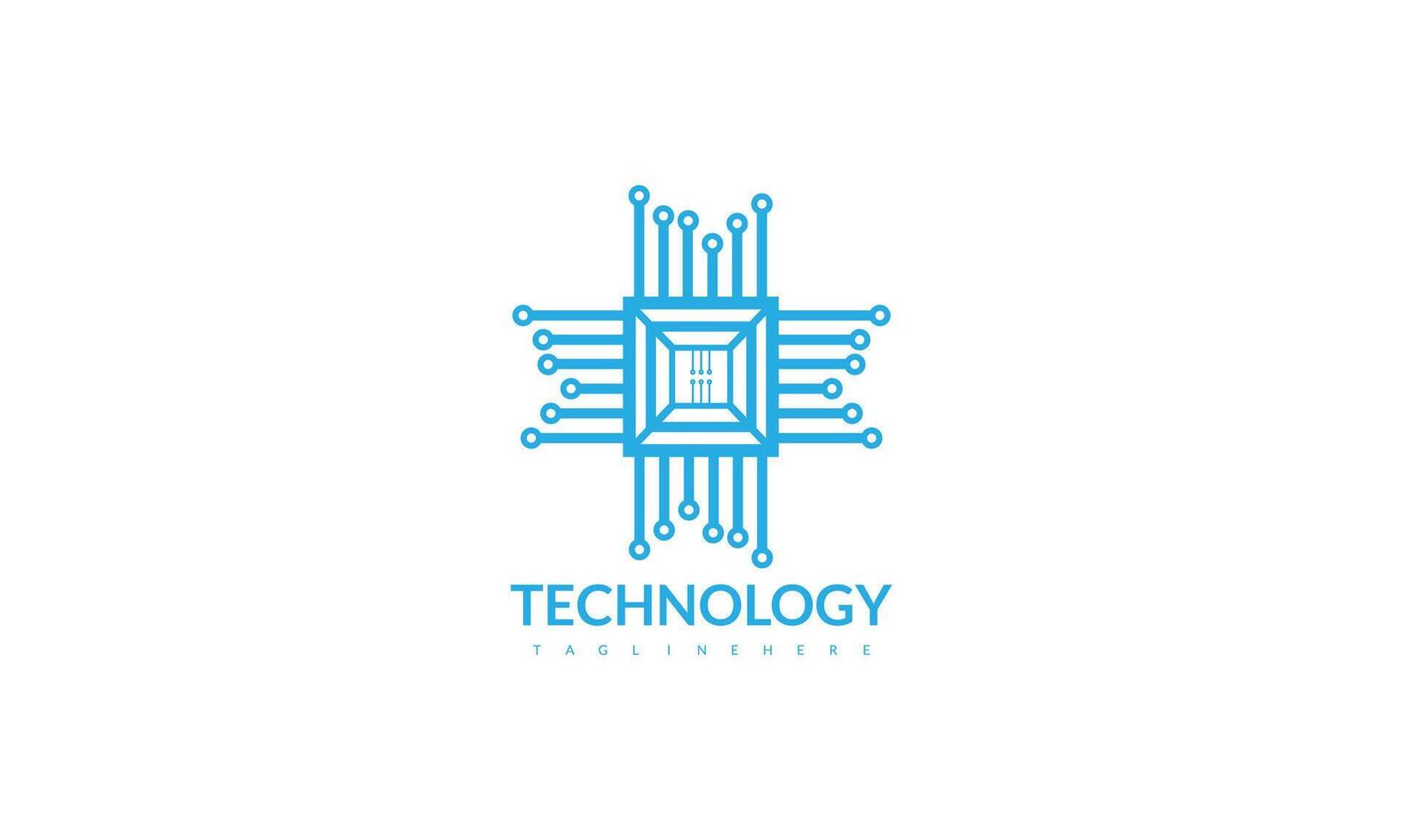 Abstract technology logo vector