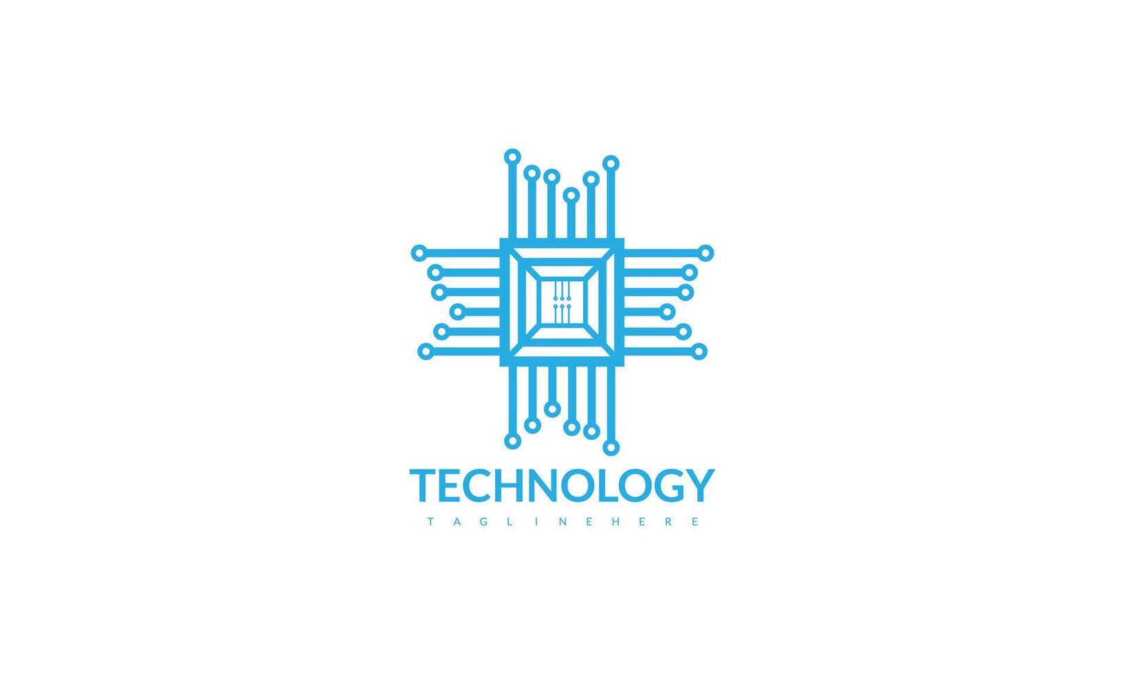 logotipo de tecnología abstracta vector