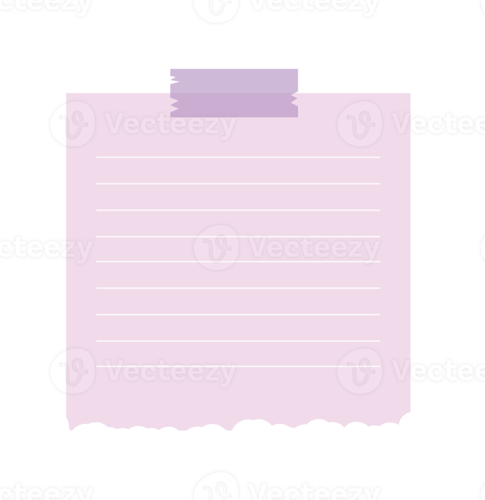 Paper sticky note png