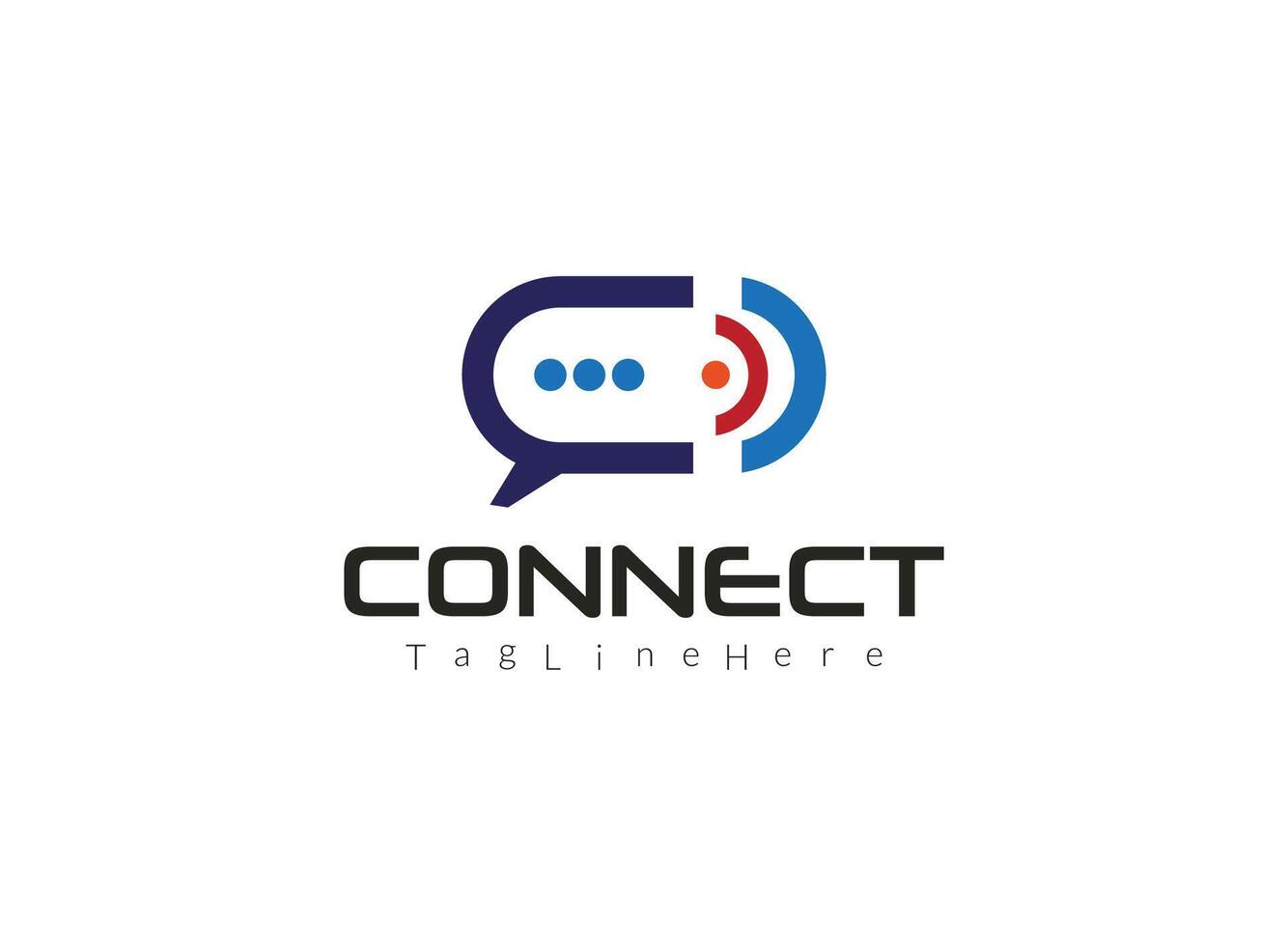 Through its innovative design, our logo embodies the evolution of communication in the digital age. vector