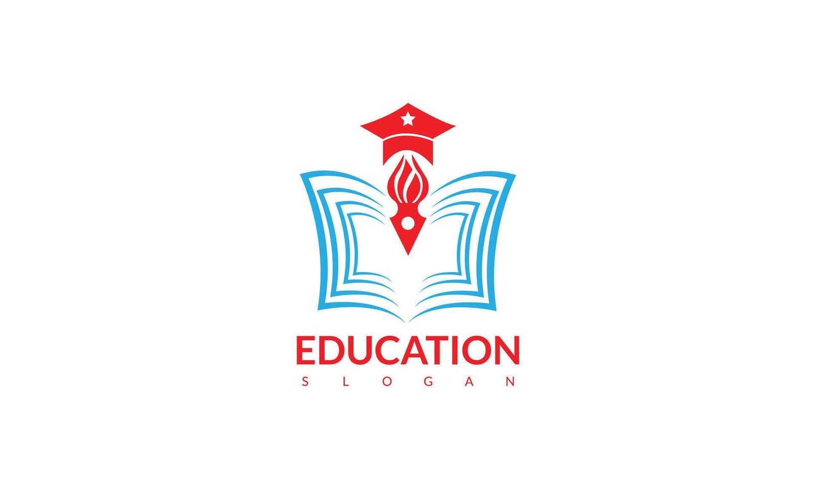 book logo with eps 10 outline image, suitable for use for bookstores and logos vector