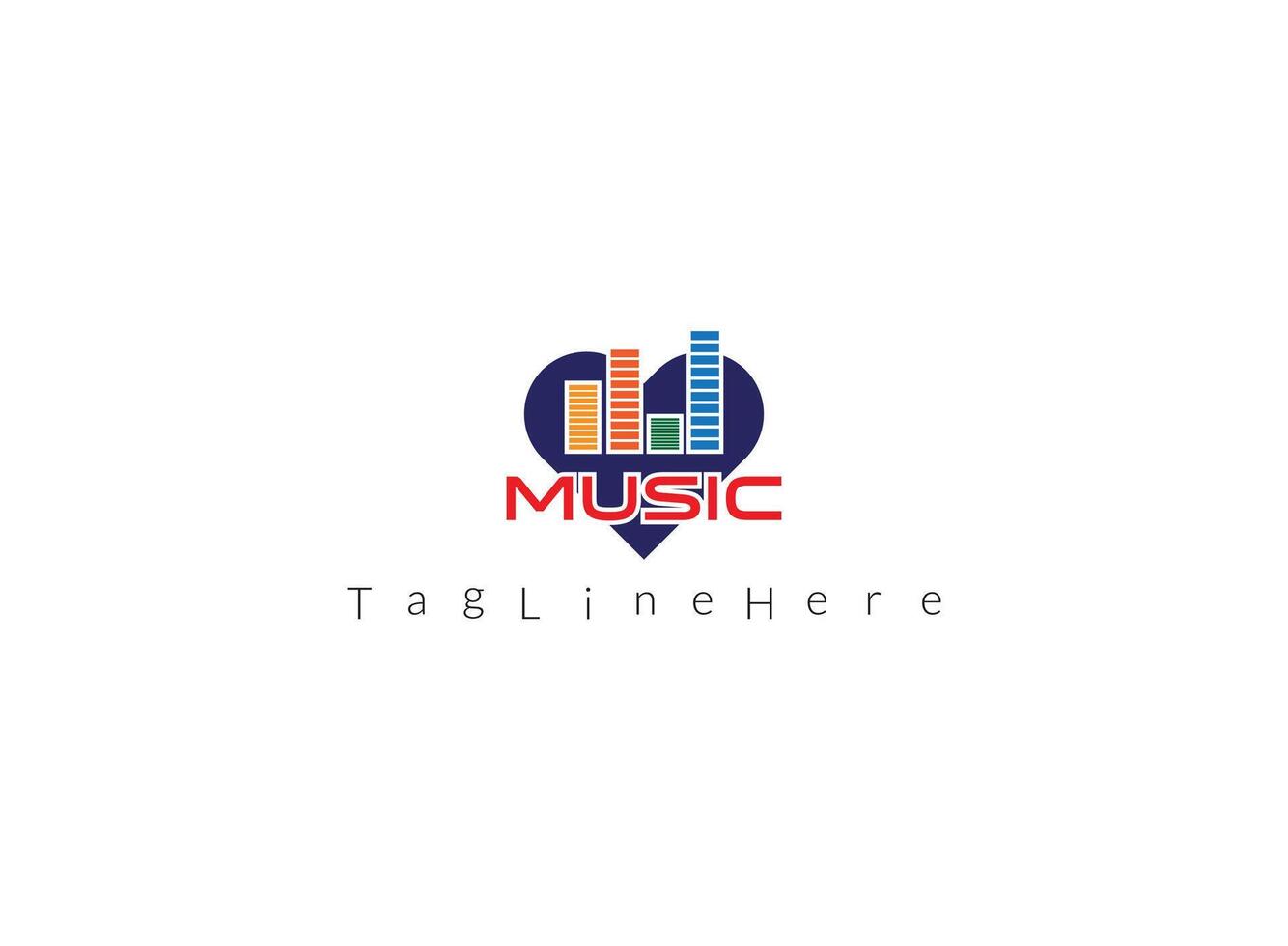 Reflecting the energy and passion of musical expression, our logo is a visual symphony of creativity. vector