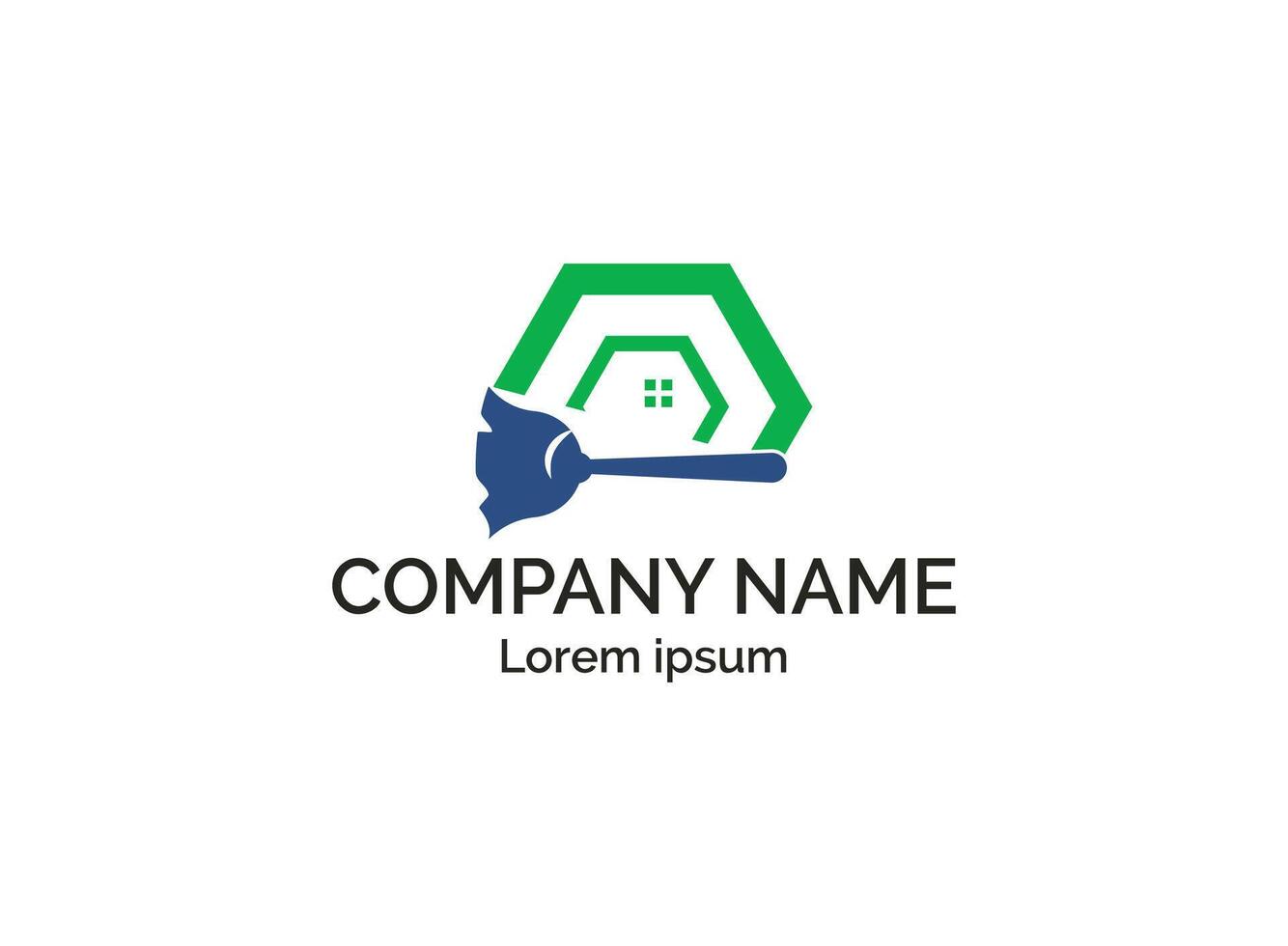 Cleaning Service Logo Design Idea. Symbol for Cleaning the Living and Work Place. vector