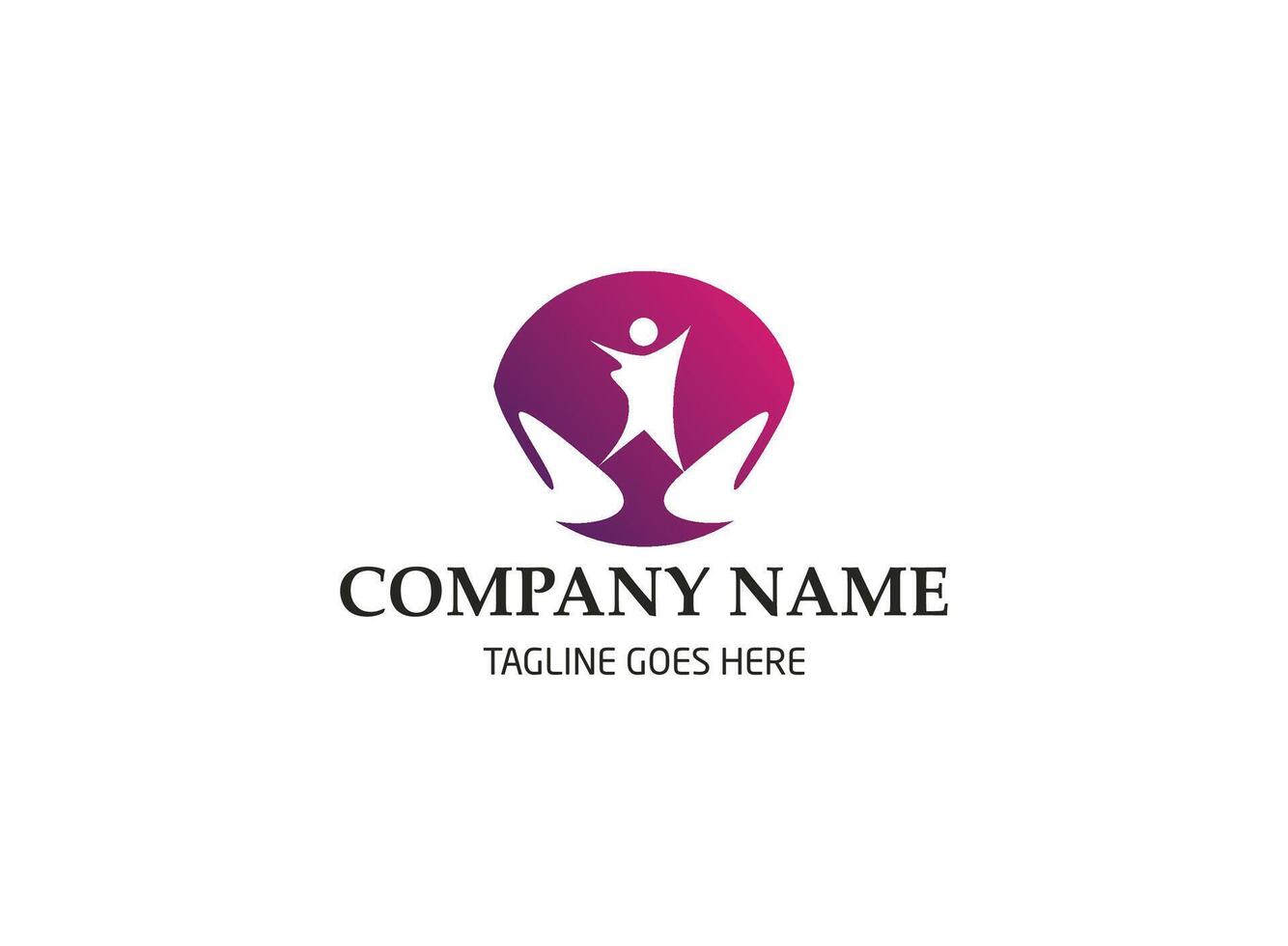 Kids care, family, charity vector logo emblem design template.