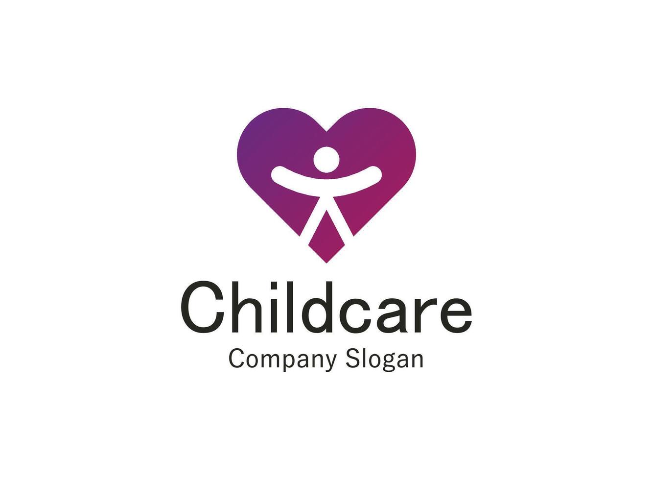 Iconic emblem portraying happiness and growth, capturing the essence of childcare excellence. vector