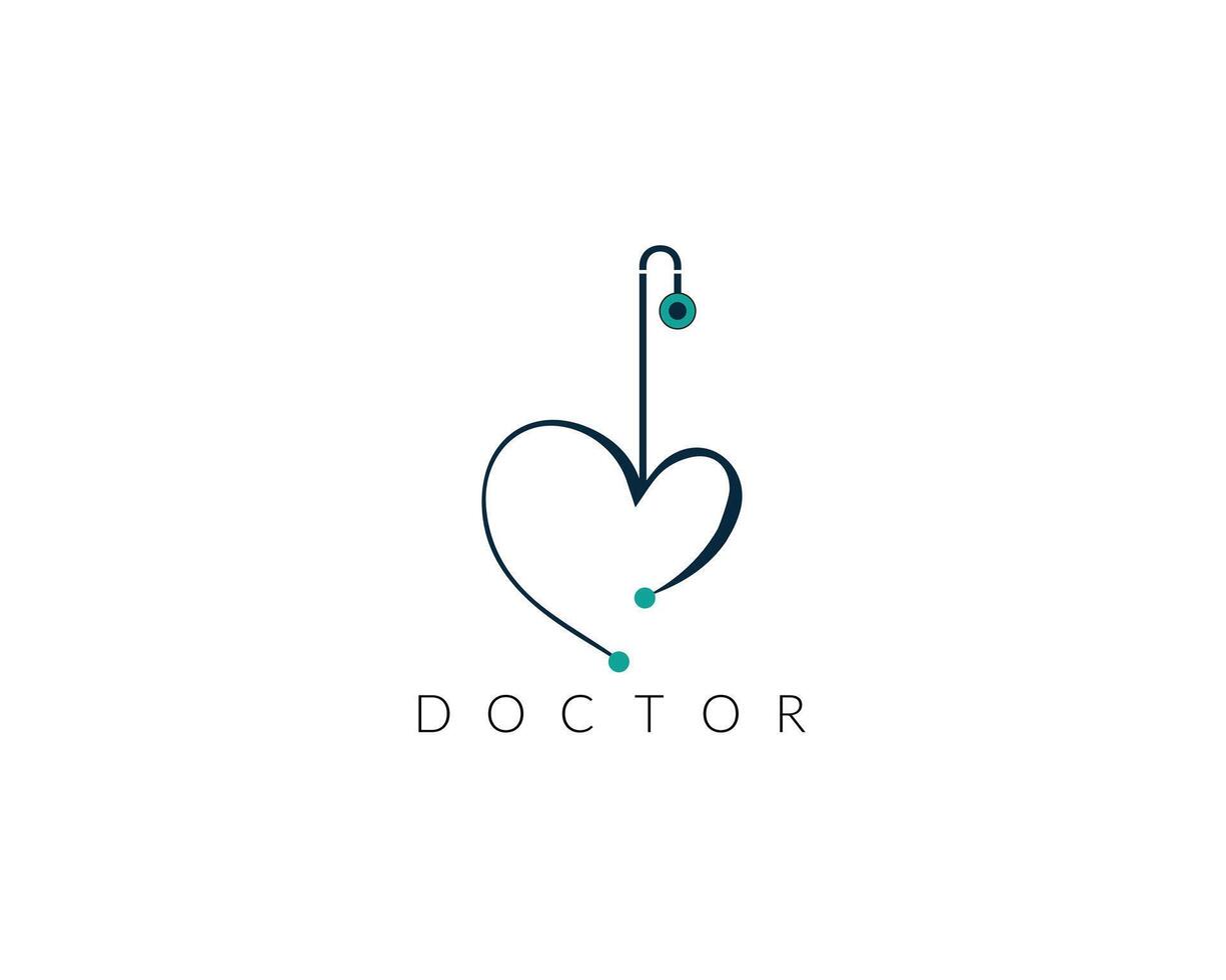 A heart-shaped water droplet with a medical cross, symbolizing purity and cleanliness in healthcare. vector