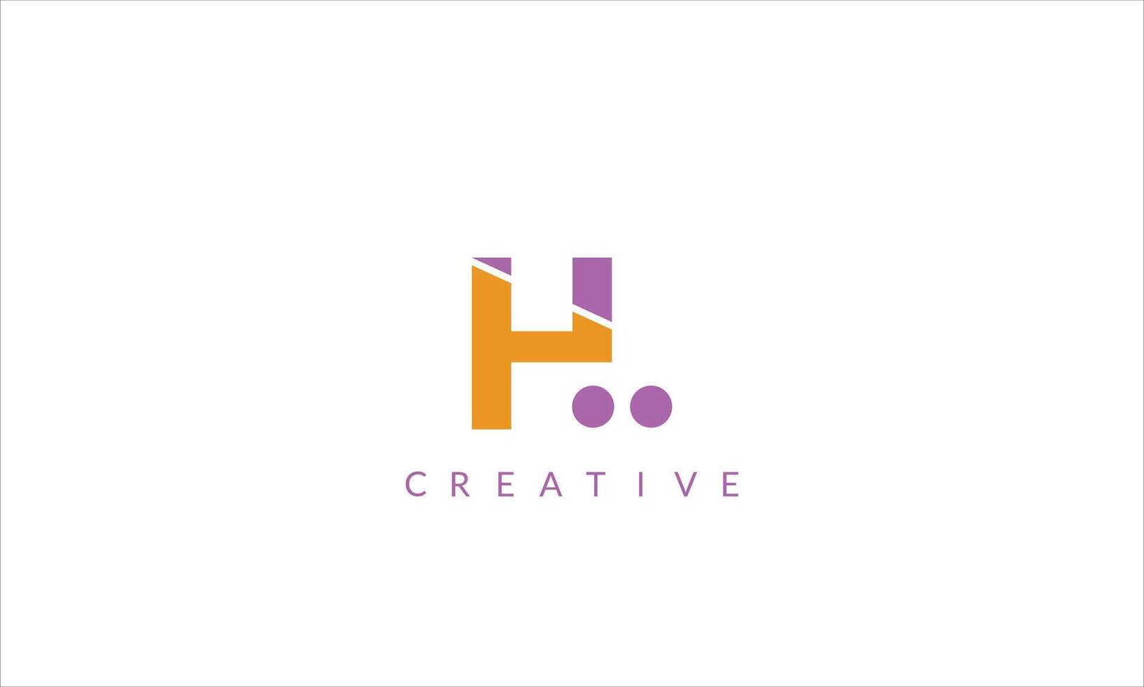 Letter  HL Logo. Vector design letter with abstract geometric logo concept.