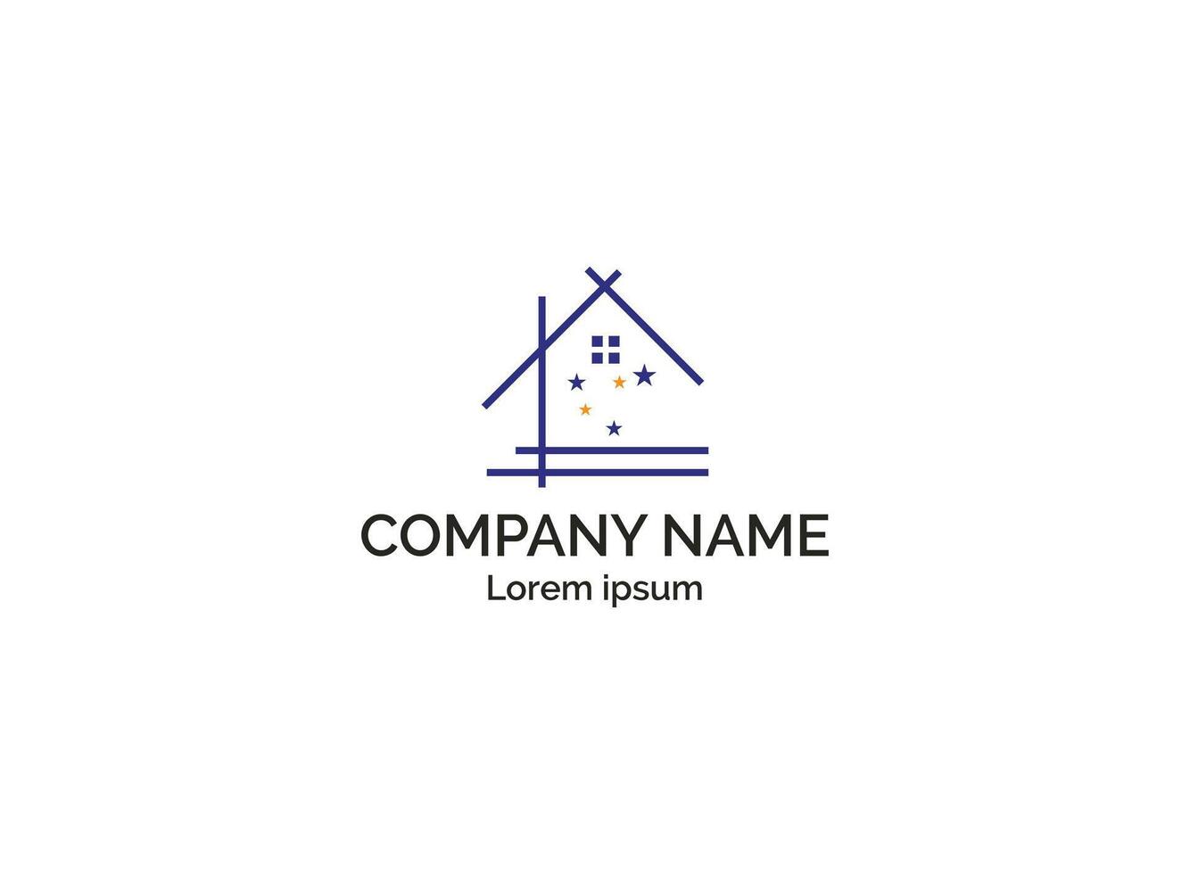 Cleaning service logo design idea. Creative Eco symbol template. Building and House vector