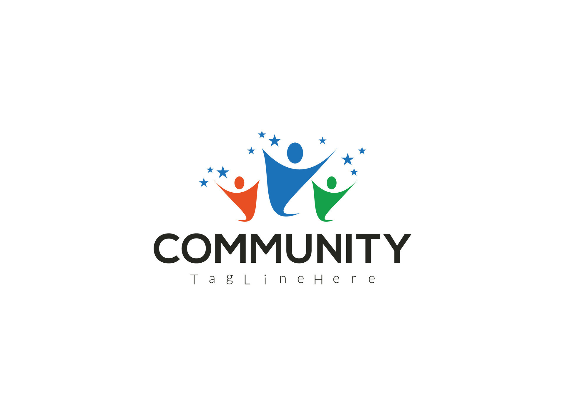 abstract logo unity and togetherness of social people. 42055124 Vector ...