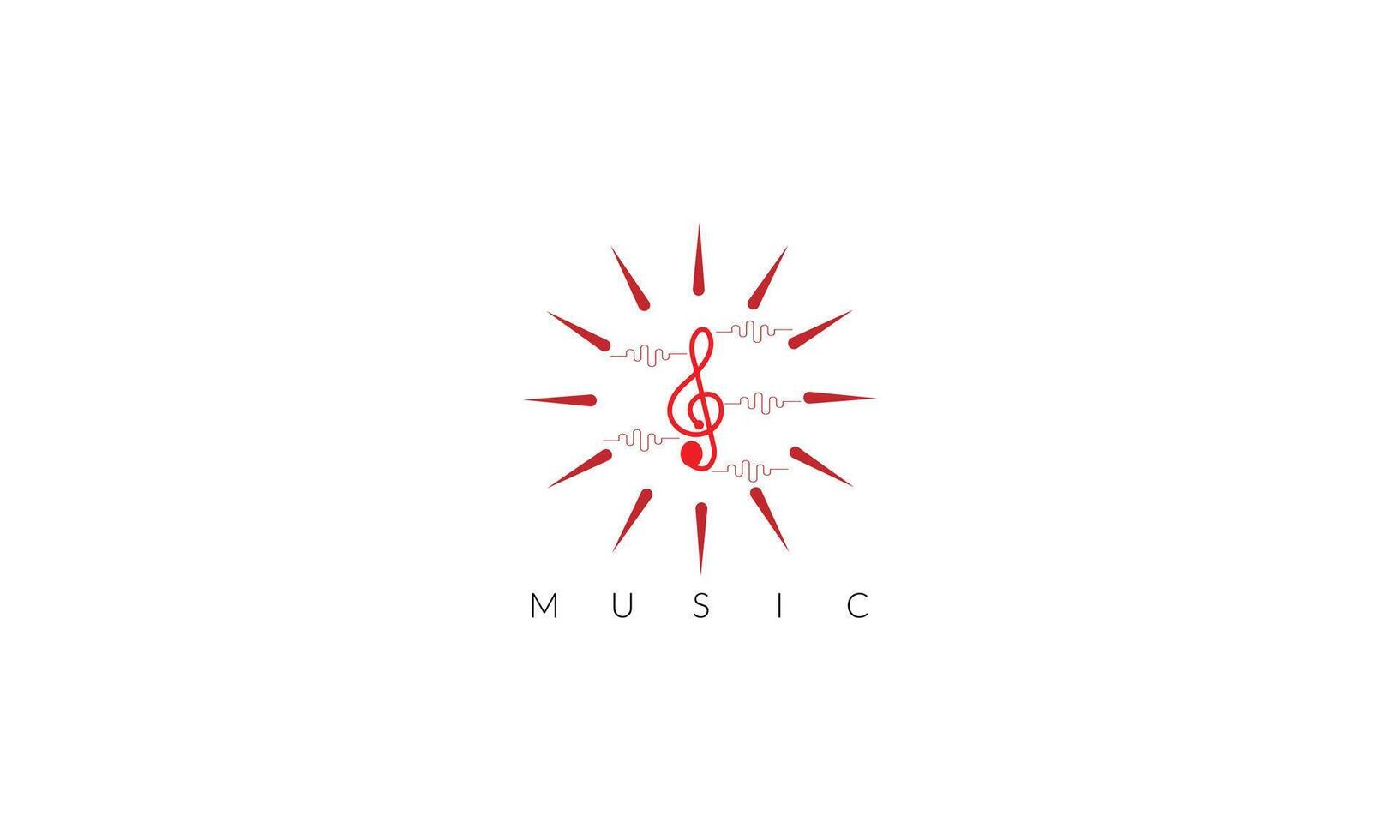 Music note icon. Vector