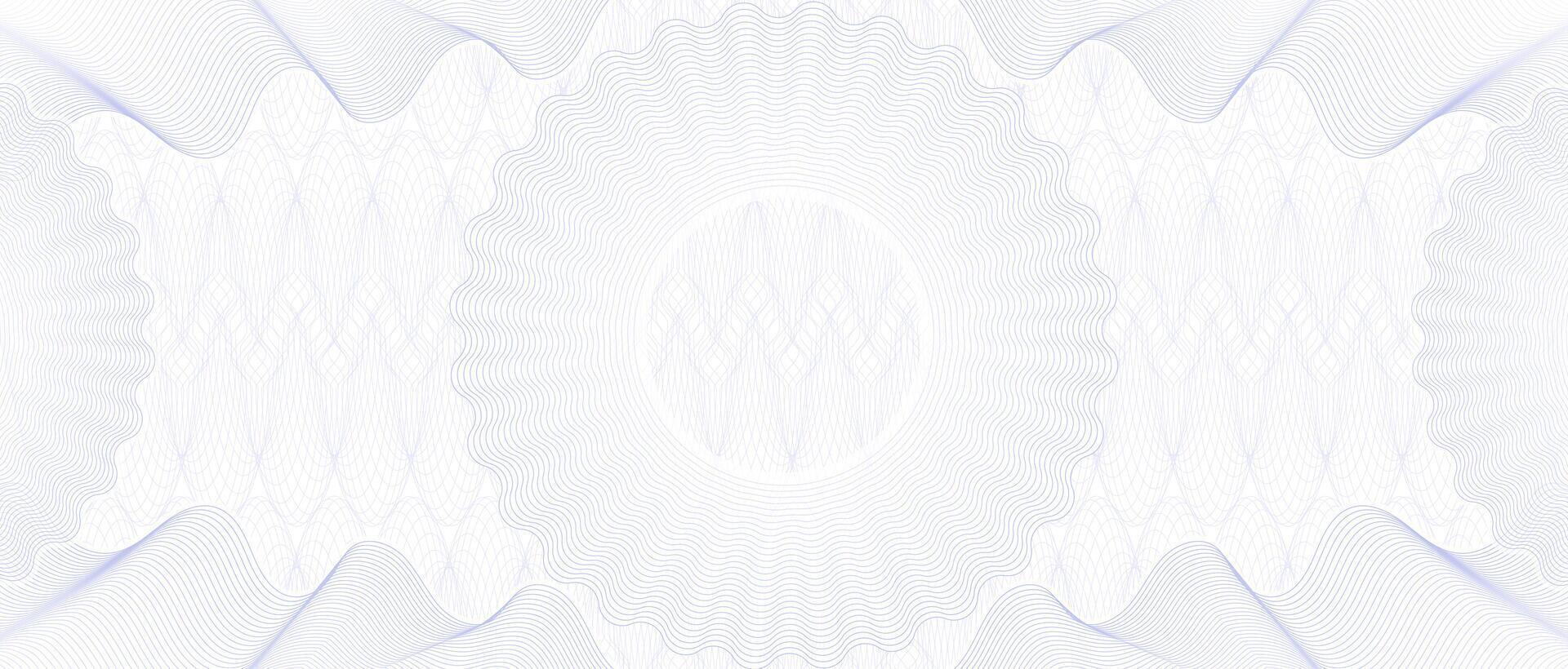 Cheque guilloche watermark and money paper pattern vector