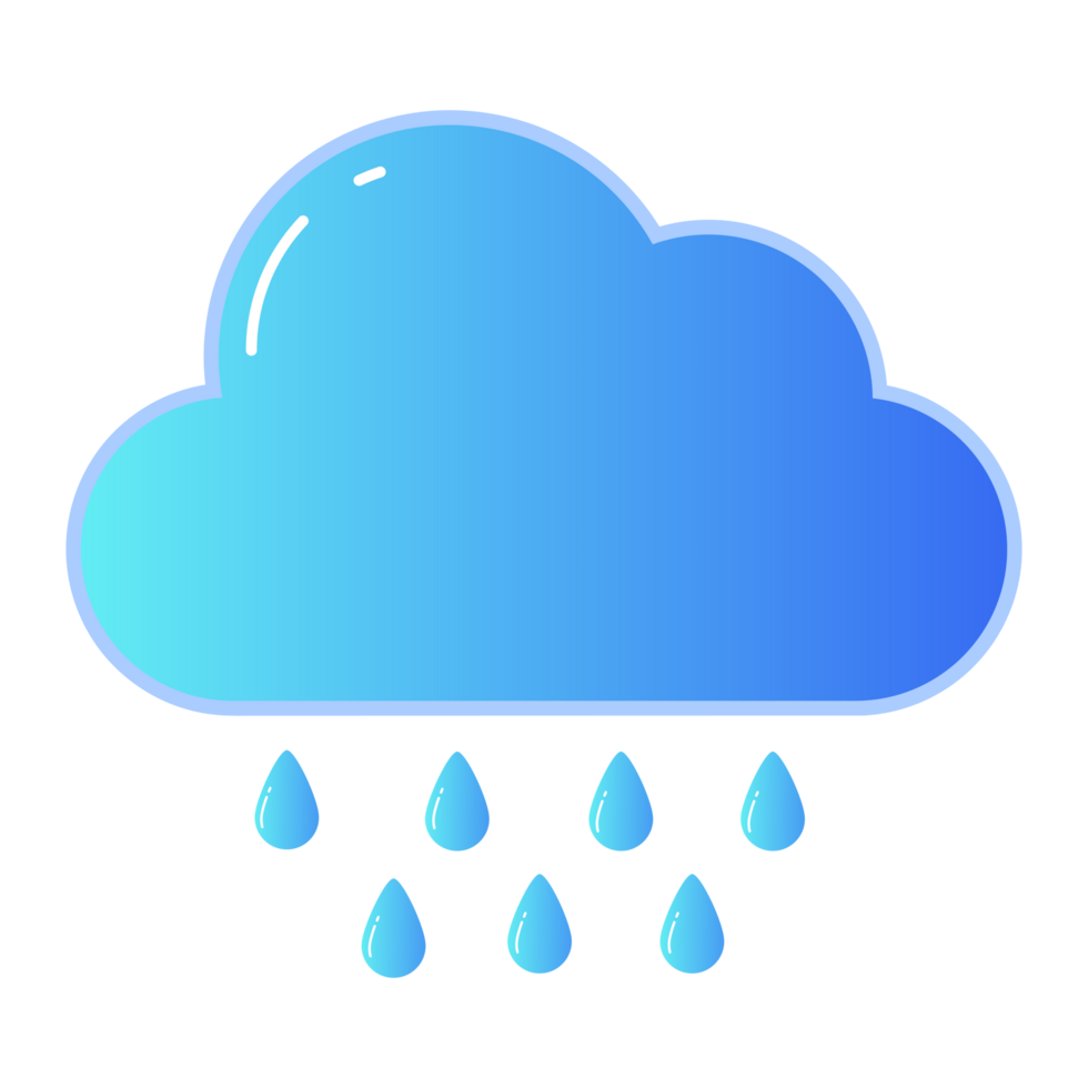 lluvia nube icono, gratis icono, adecuado para móvil aplicación iconos, sitios web, etc. png