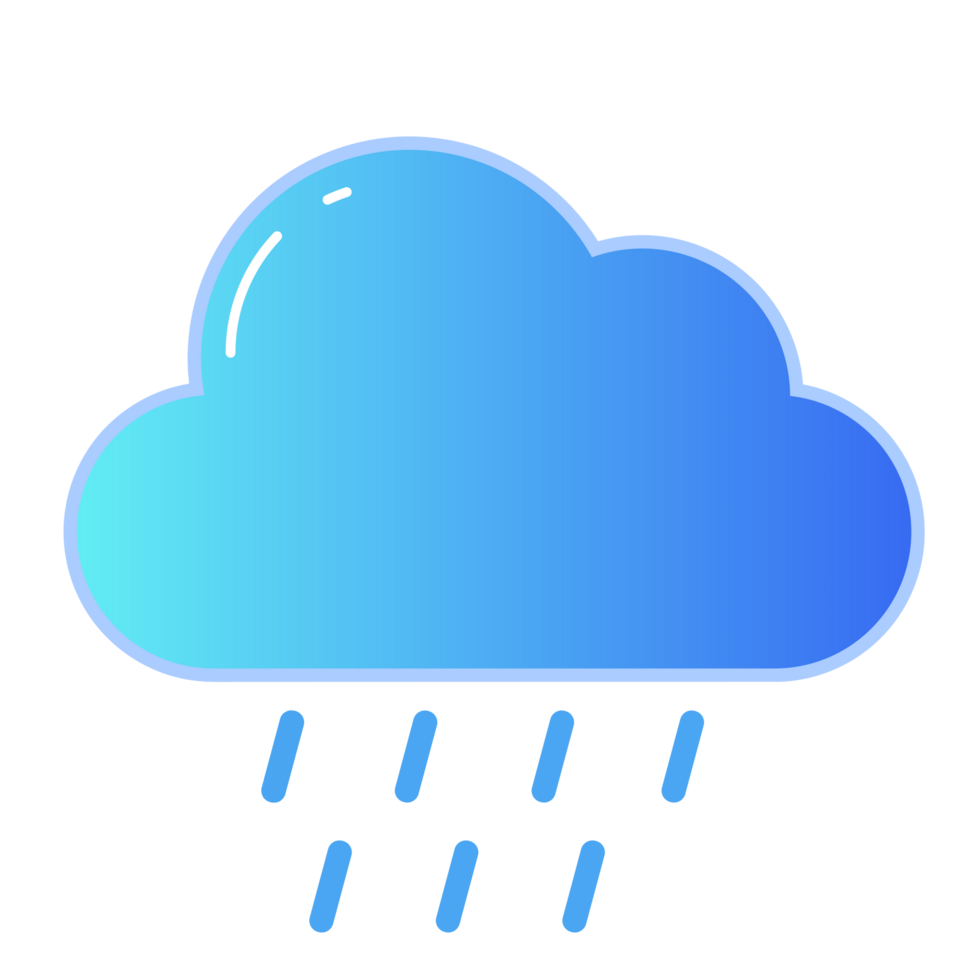 heavy rain icon, weather icon, suitable for mobile app icons, websites, etc. png