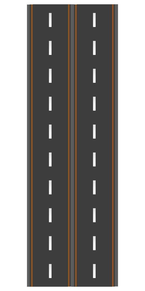 Road curving into distance vector