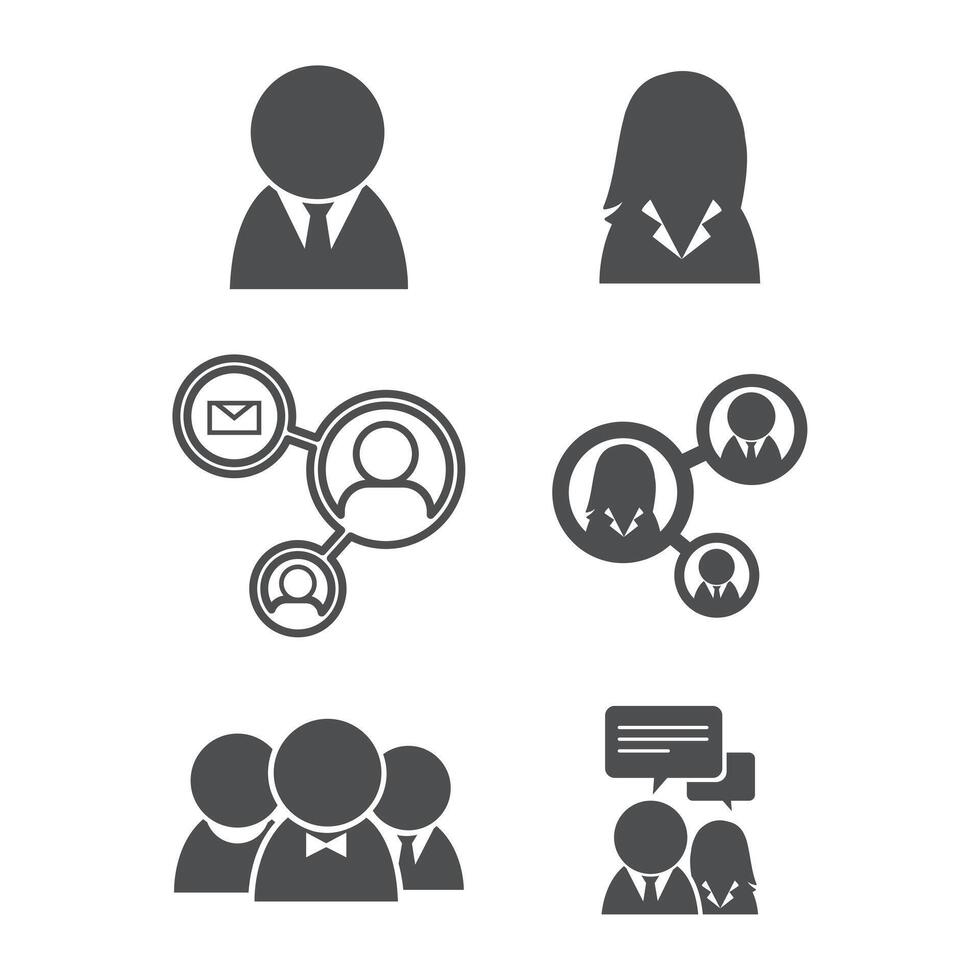 Men's and Women's Professional Attire Thin Line Icons - Editable Stroke vector