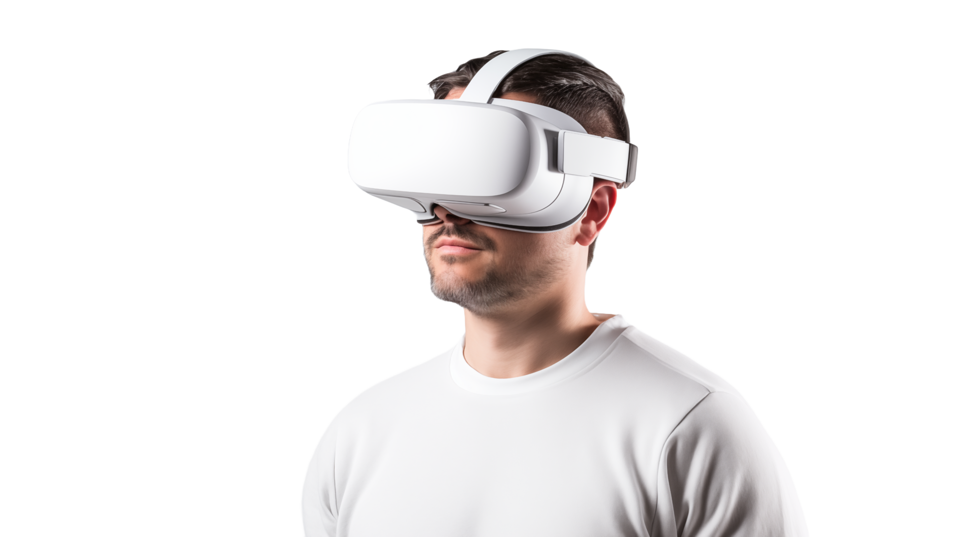 AI generated Man Engaging in Virtual Reality Experience 42056722 PNG