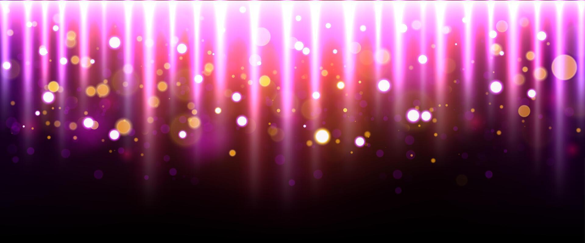 Falling Magic Light Effect, Vector Illustration