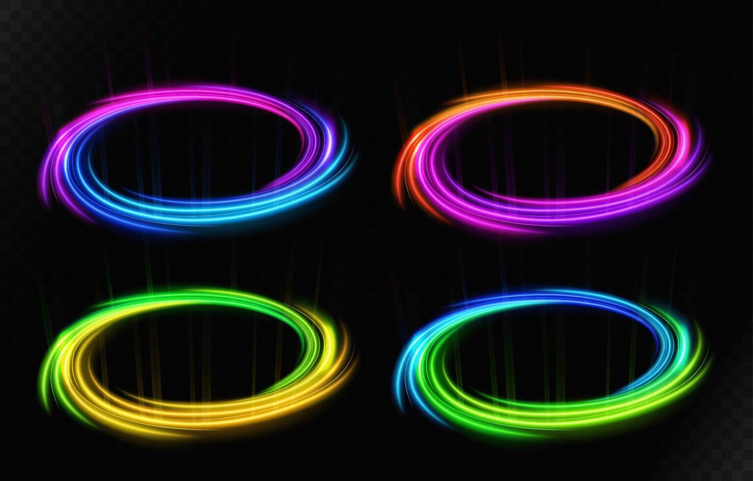 Rotating Vortex Set. Suitable For Product Advertising, Product Design, and Other, Vector Illustration