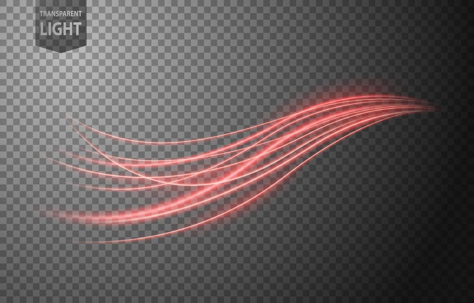 Abstract Red Wave of Light with A Background, Isolated and Easy to Edit, Vector Illustration