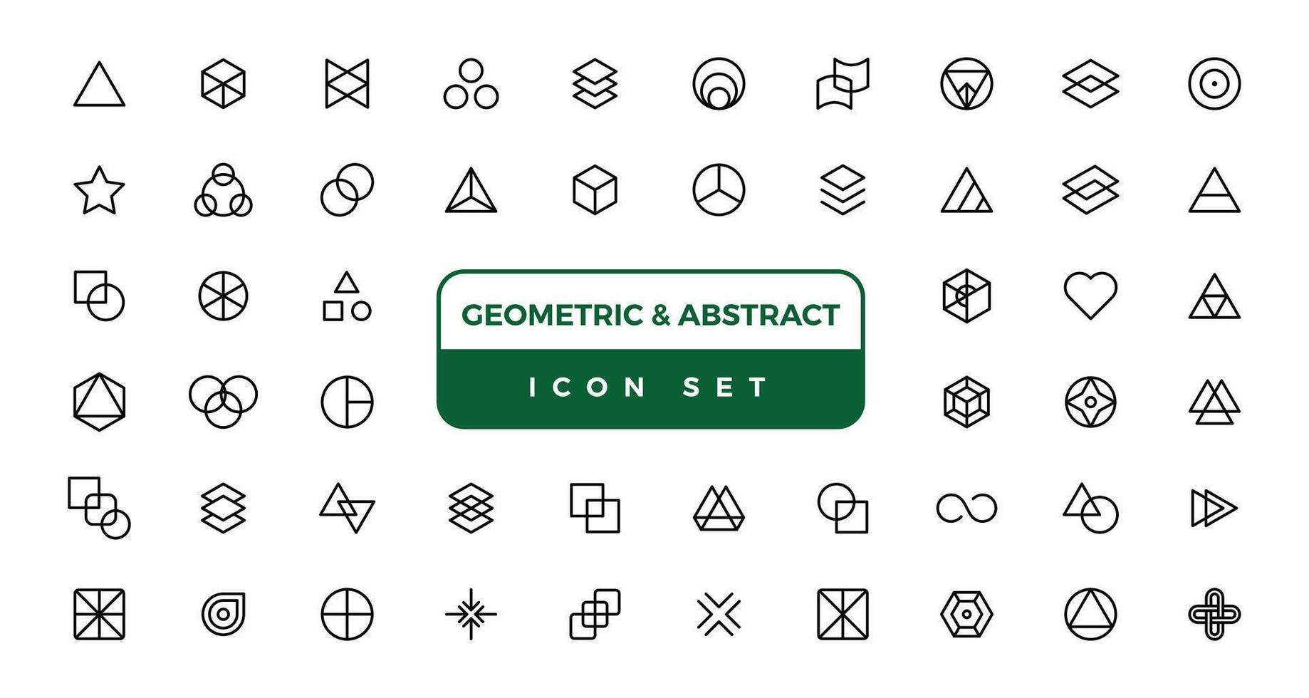 resumen gráfico geométrico símbolos y objetos. vector