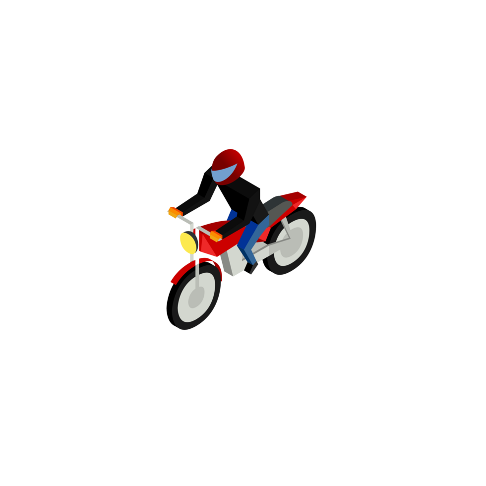 AI generated a man riding bicycle png