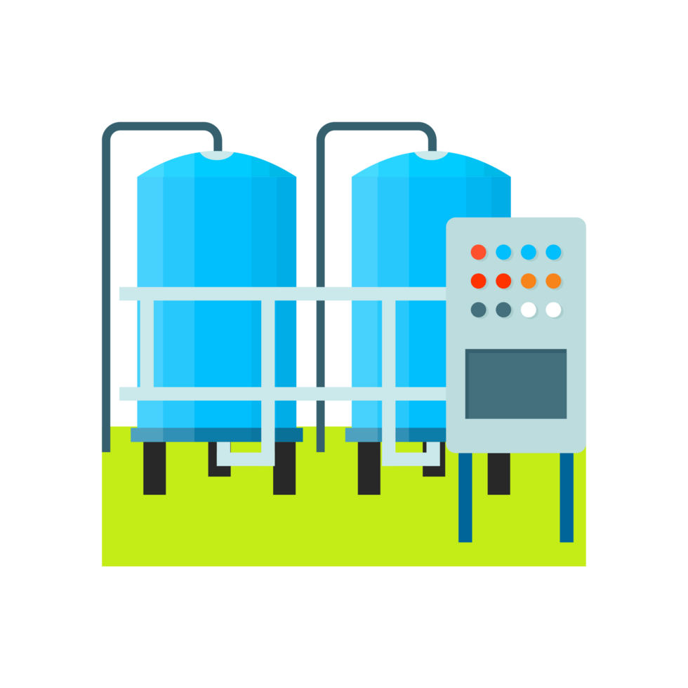 AI generated Water purification, water tank, AI Generative png