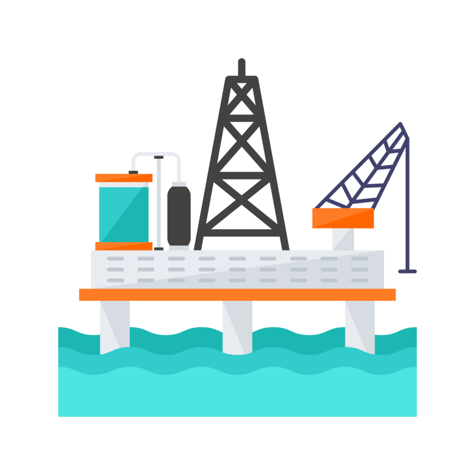 AI generated Upstream Oil And Gas Industry AI Generative png