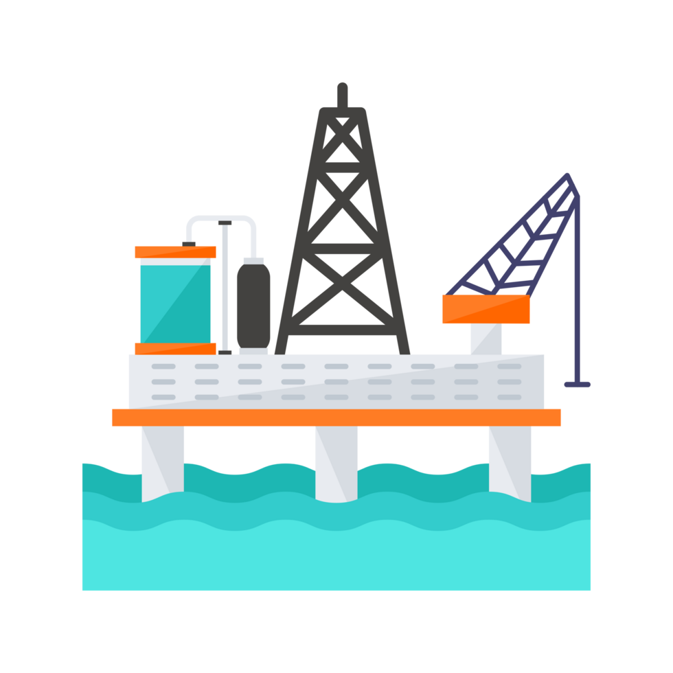 ai généré en amont pétrole et gaz industrie ai génératif png