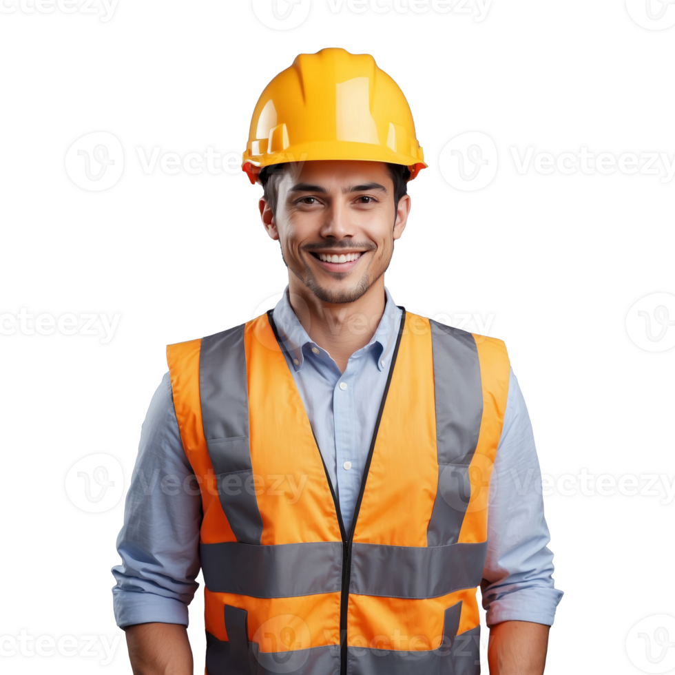 AI generated Male engineer isolated on transparent background png