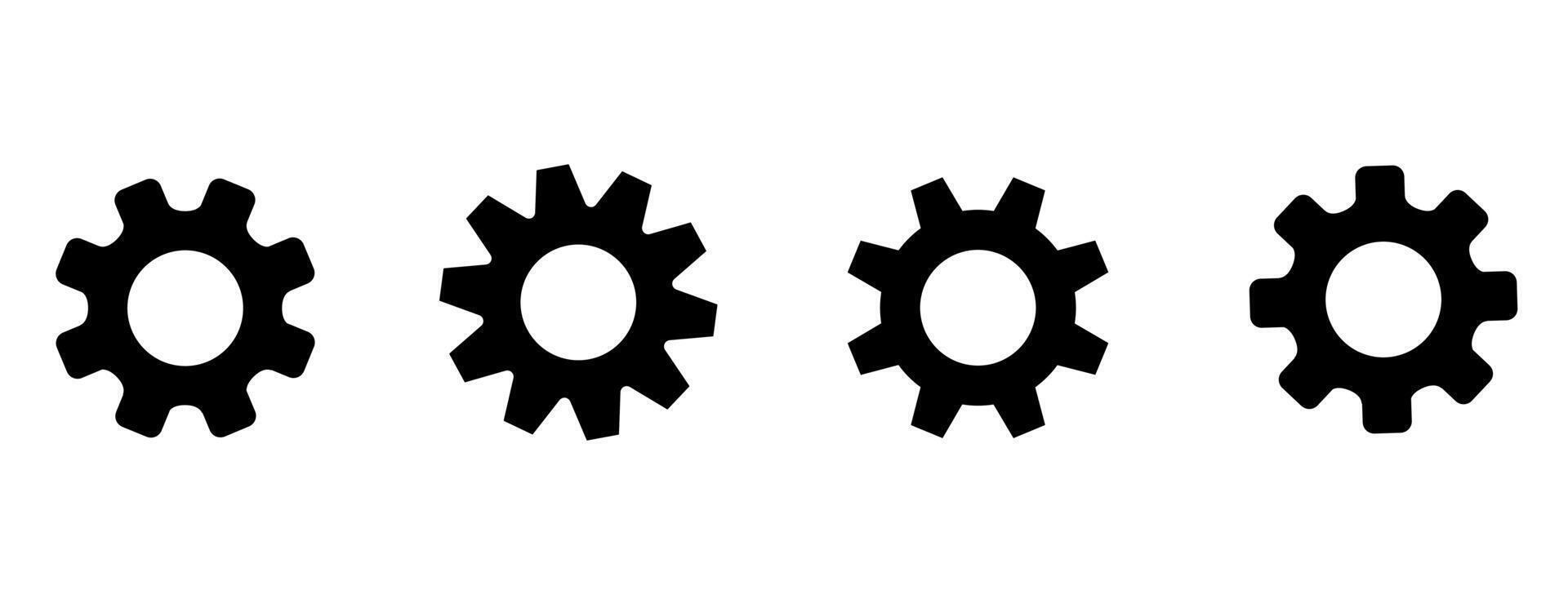 Setup and Settings Icons Set. Collection of simple linear web icons such Installation, Settings, Options, Download, Update, Gears and others and others. Editable vector stroke.