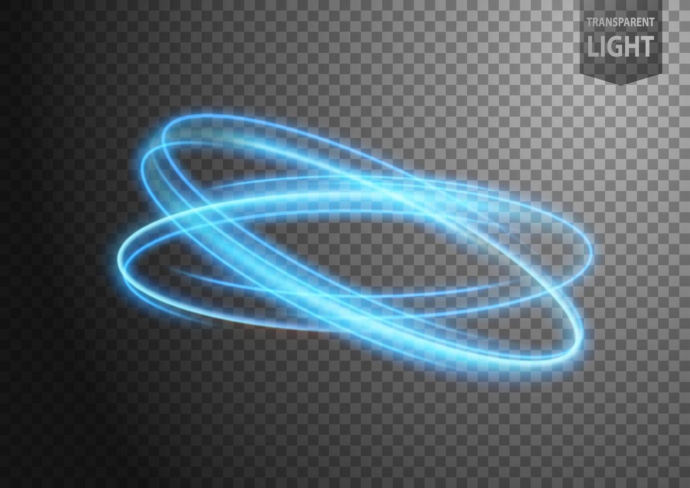 Abstract Blue Ring of Light with A Background, Isolated and Easy to Edit, Vector Illustration